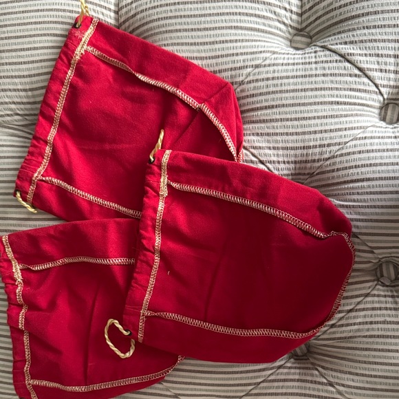 Crown Royal Red Pouches with Gold Logo. Set of 3 - Picture 2 of 2